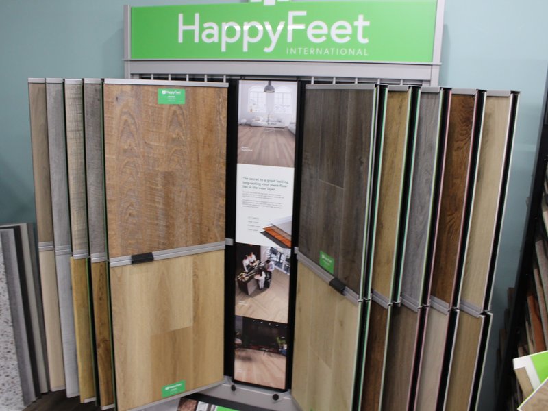Happy Feet LVP and vinyl flooring products