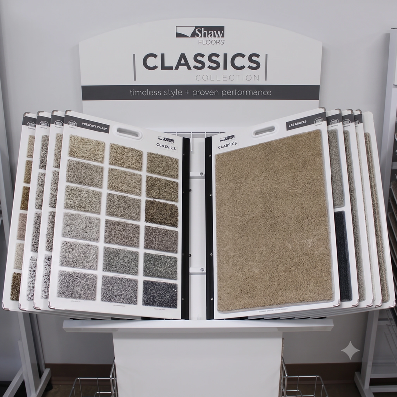 Shaw Floors carpet products at Carpet Concepts showroom
